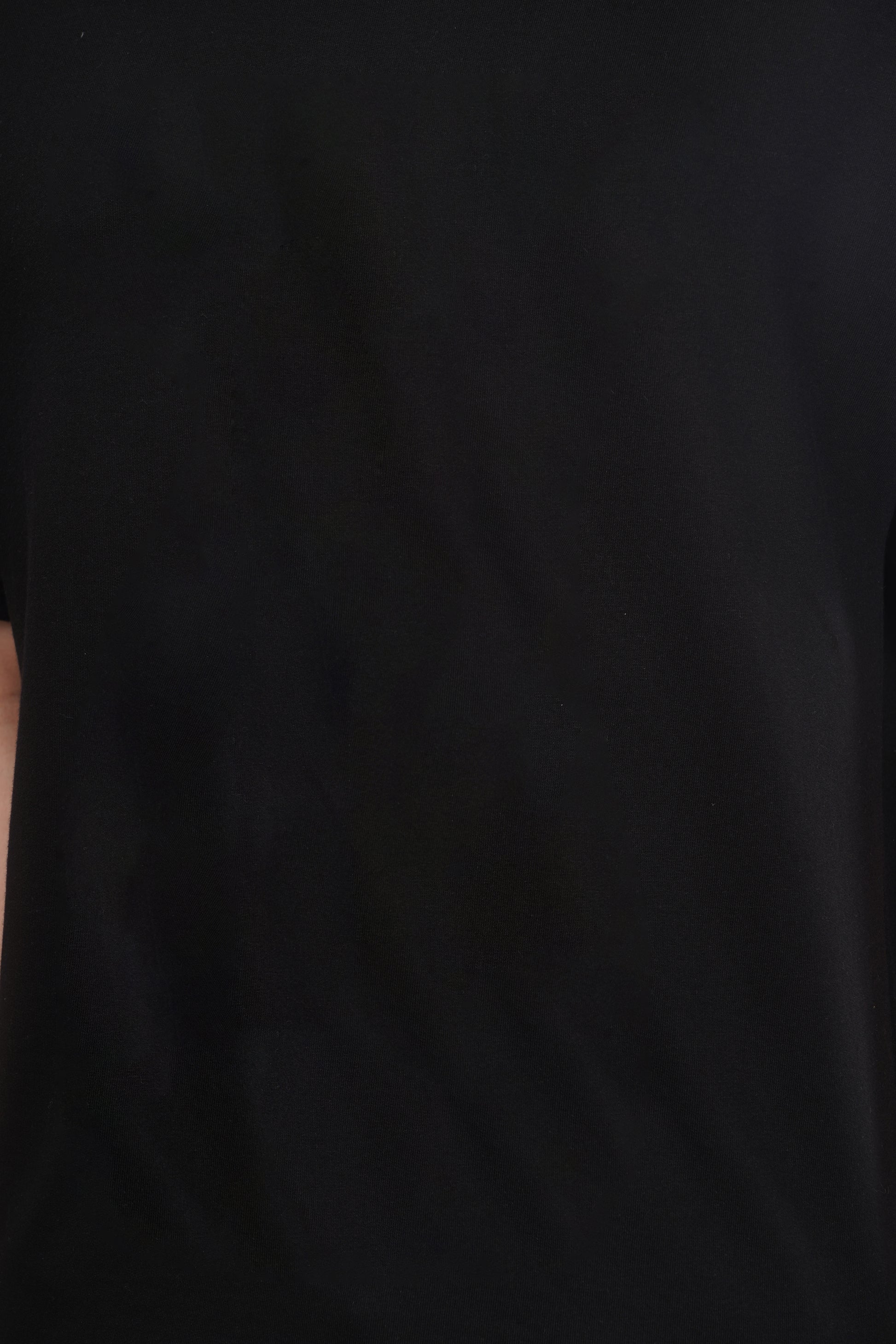 Premium Black Oversized T-Shirt back view - Corcotton India