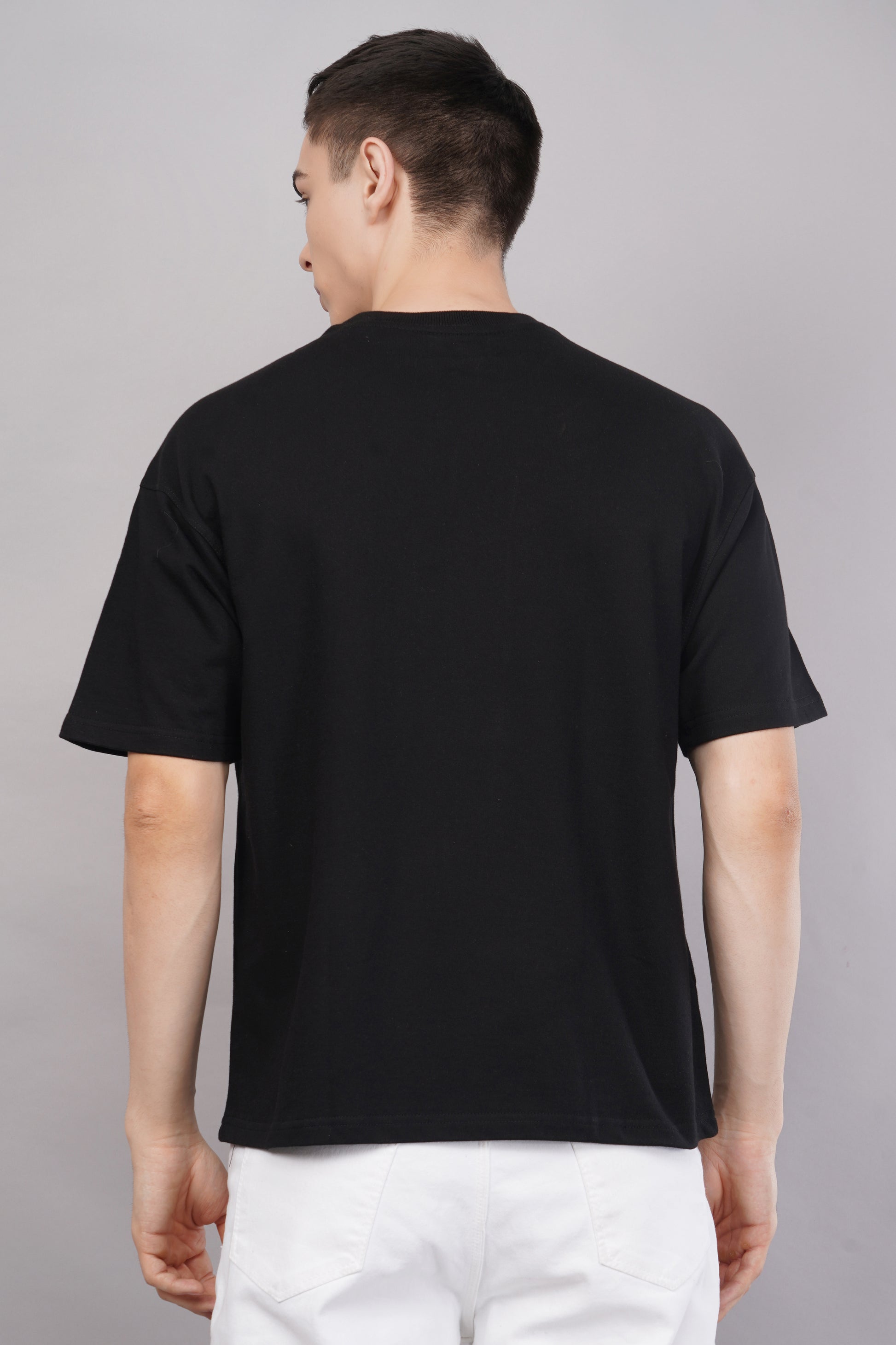 Knights and Roses Oversized T-Shirt model shot - Corcotton India