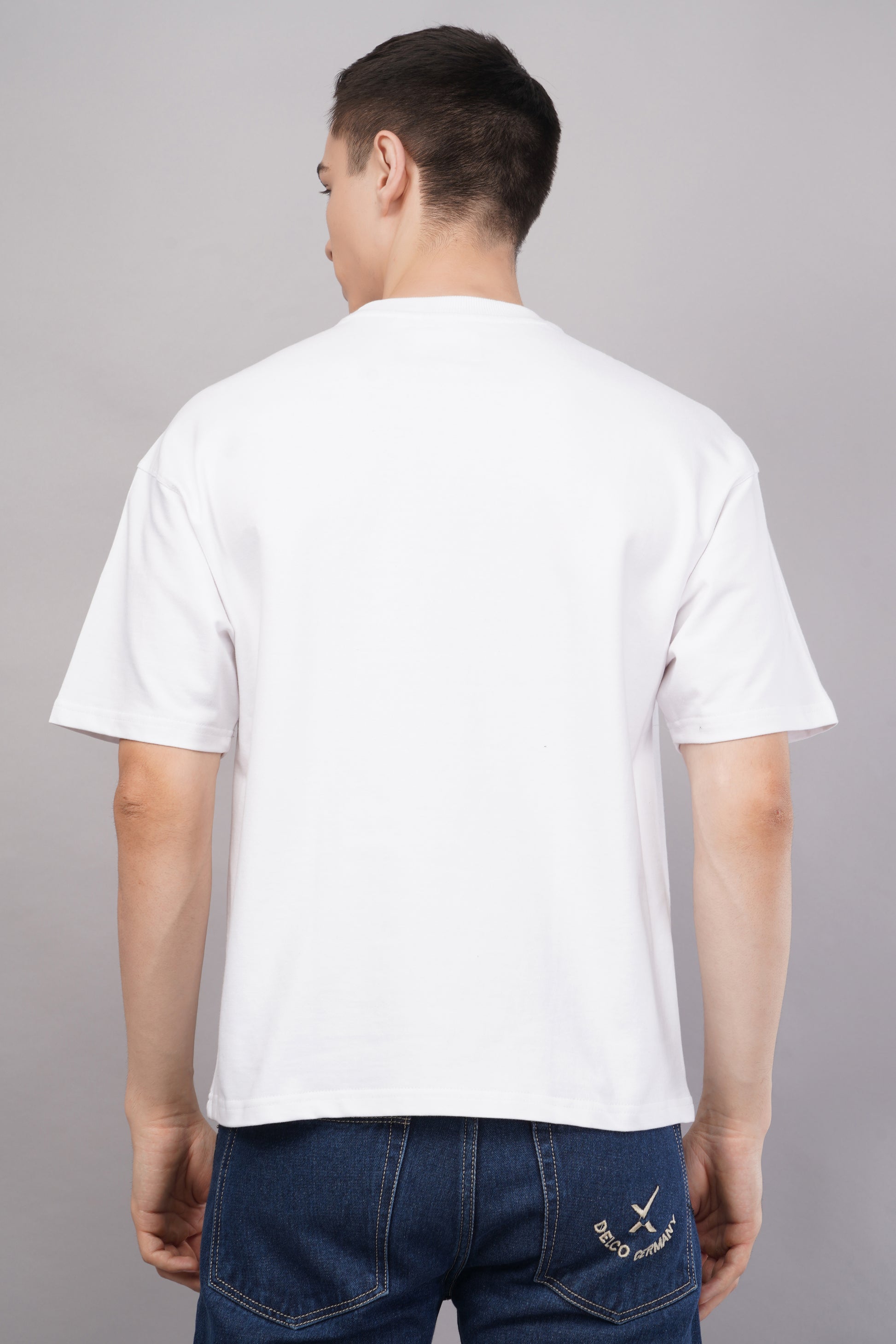 Samurai Oversized Graphic T-Shirt model shot - Corcotton India
