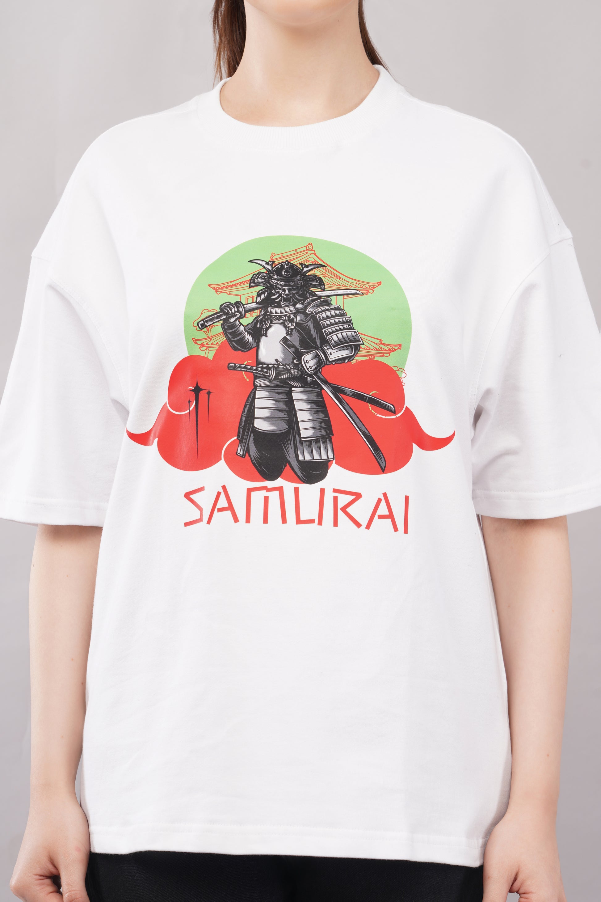 Samurai Graphic Tee model shot - Corcotton India
