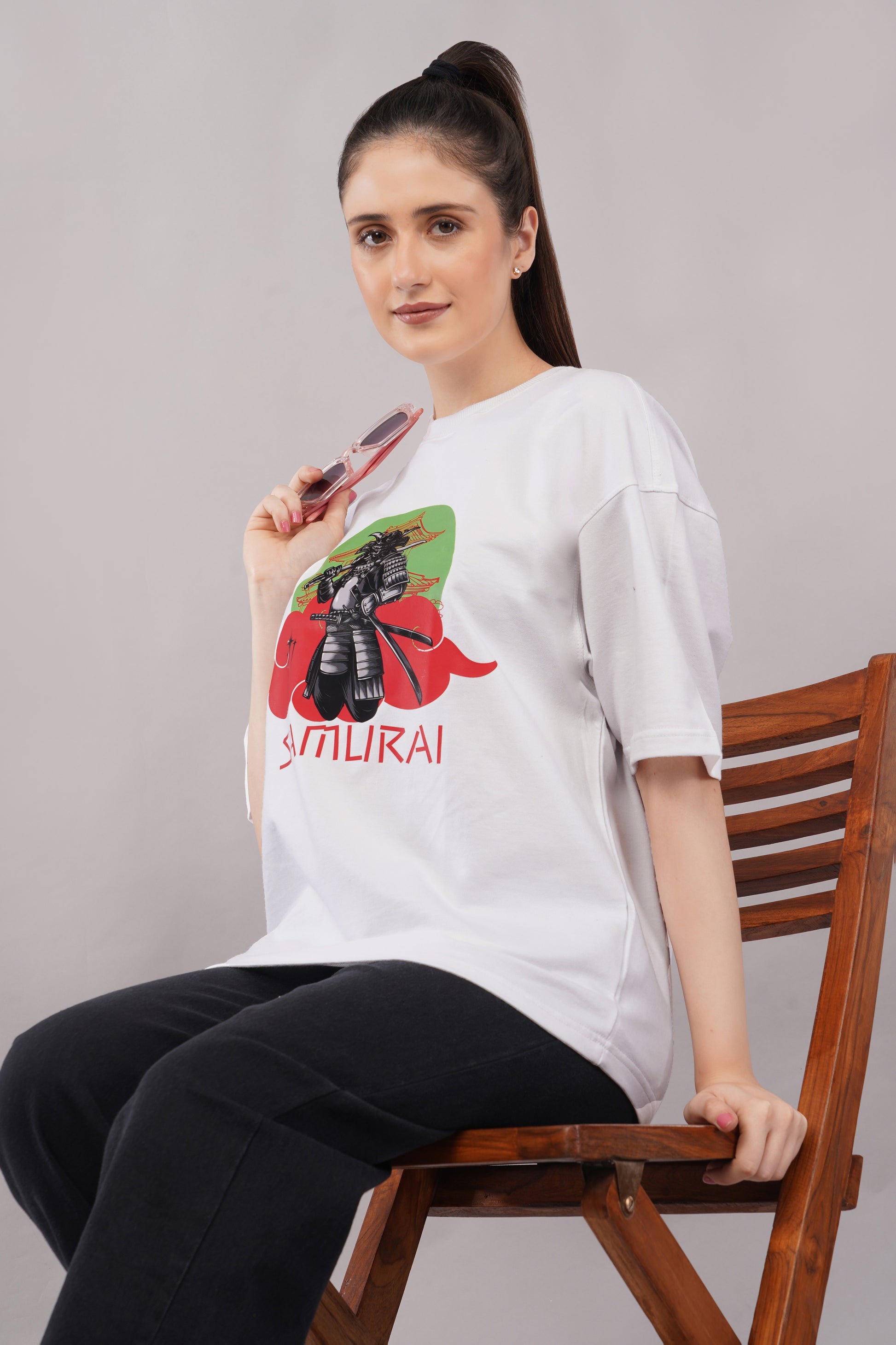 Samurai Oversized T-Shirt lifestyle - Corcotton India